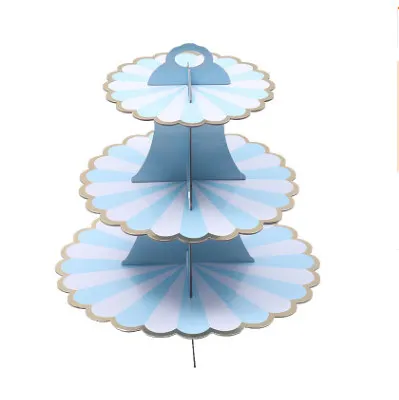 DIY 1 набор 3 яруса стандартная картонная подставка для кексов бумажные тарелки