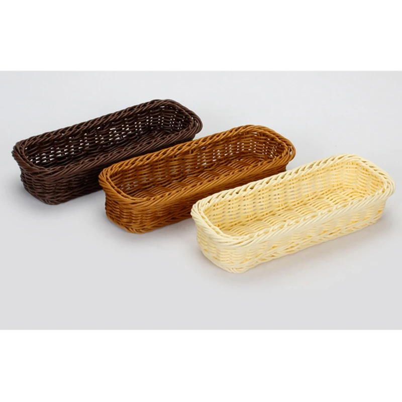 Корзина для хлеба из ротанга квадратная 2 шт. | Дом и сад