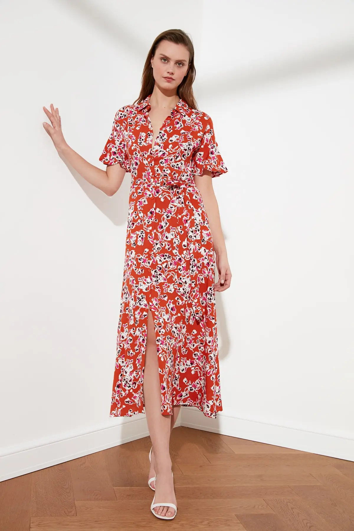 Черное платье в горошек | Женская одежда