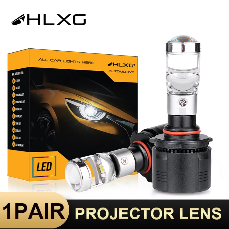 Светодиодные лампы HLXG luces h4 H7 led Mini bi LED прожекторные линзы 12000 лм для автомобильных
