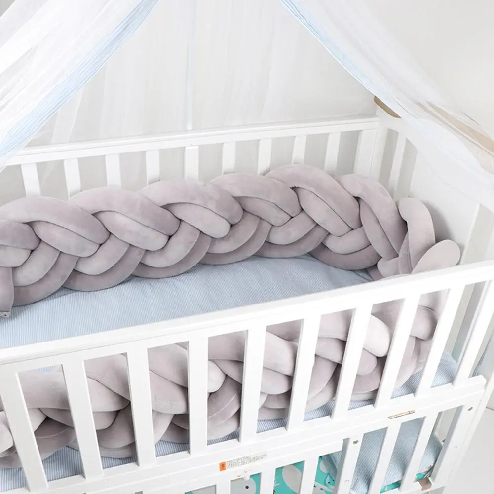 3 8 м бампер для детской кроватки Плетеный диаметр см ручная работа мягкая кровать
