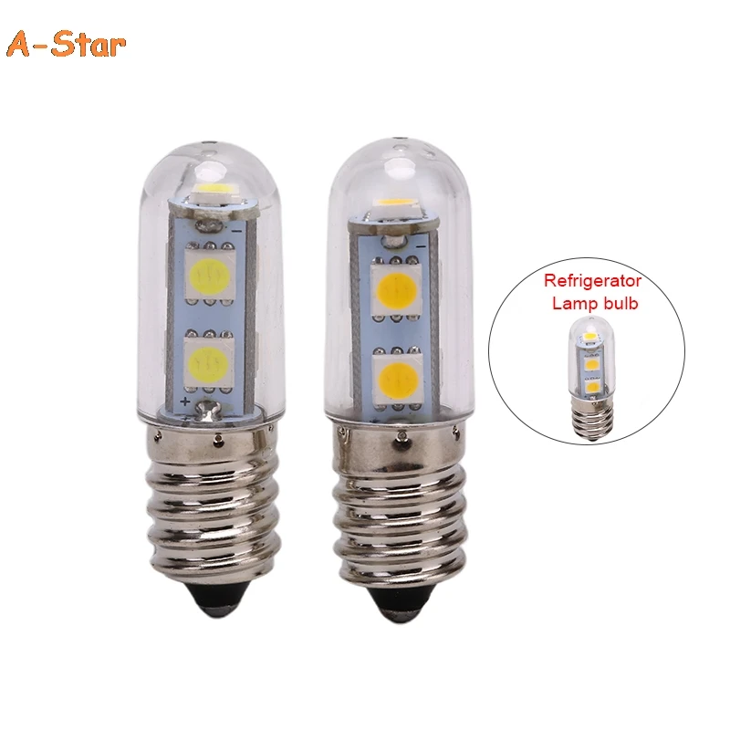 

1PCS E14 Screw Base LED Refrigerator Lamp Bulb 7 Leds SMD5050 LED Light For Fridge