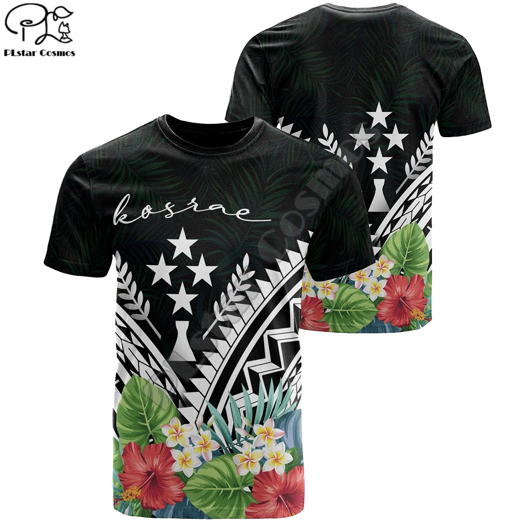 

PLstar Cosmos 2021 Polynesia New Fashion Men/Women Kosrae T-shirts 3d Print Designed Summer Short Sleeve Tee Brand Tops Style-2