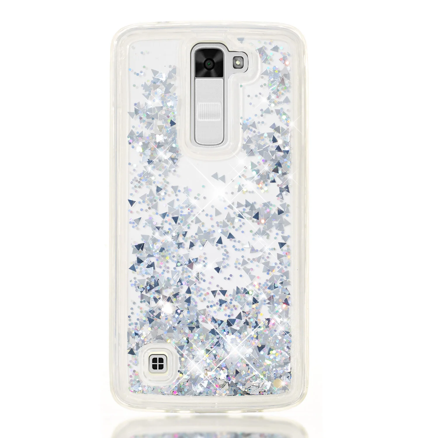 Glitter Liquid Case for LG K7 K 7 X210 DS Phone Silicone Cover K8 K350E K350N K350Y K350F K350AR K350K K350DS Shell | Мобильные