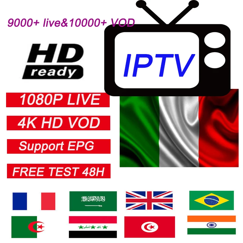 1 год World IPTV Full HD подписка канал 1000 + VOD для Android Mag M3u Спортивный всех Европы Африки