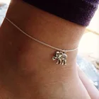 Новые модные пляжные браслеты на ногу в виде слона для женщин, модные украшения для ног, свободный простой браслет на ногу, подарок для женщины