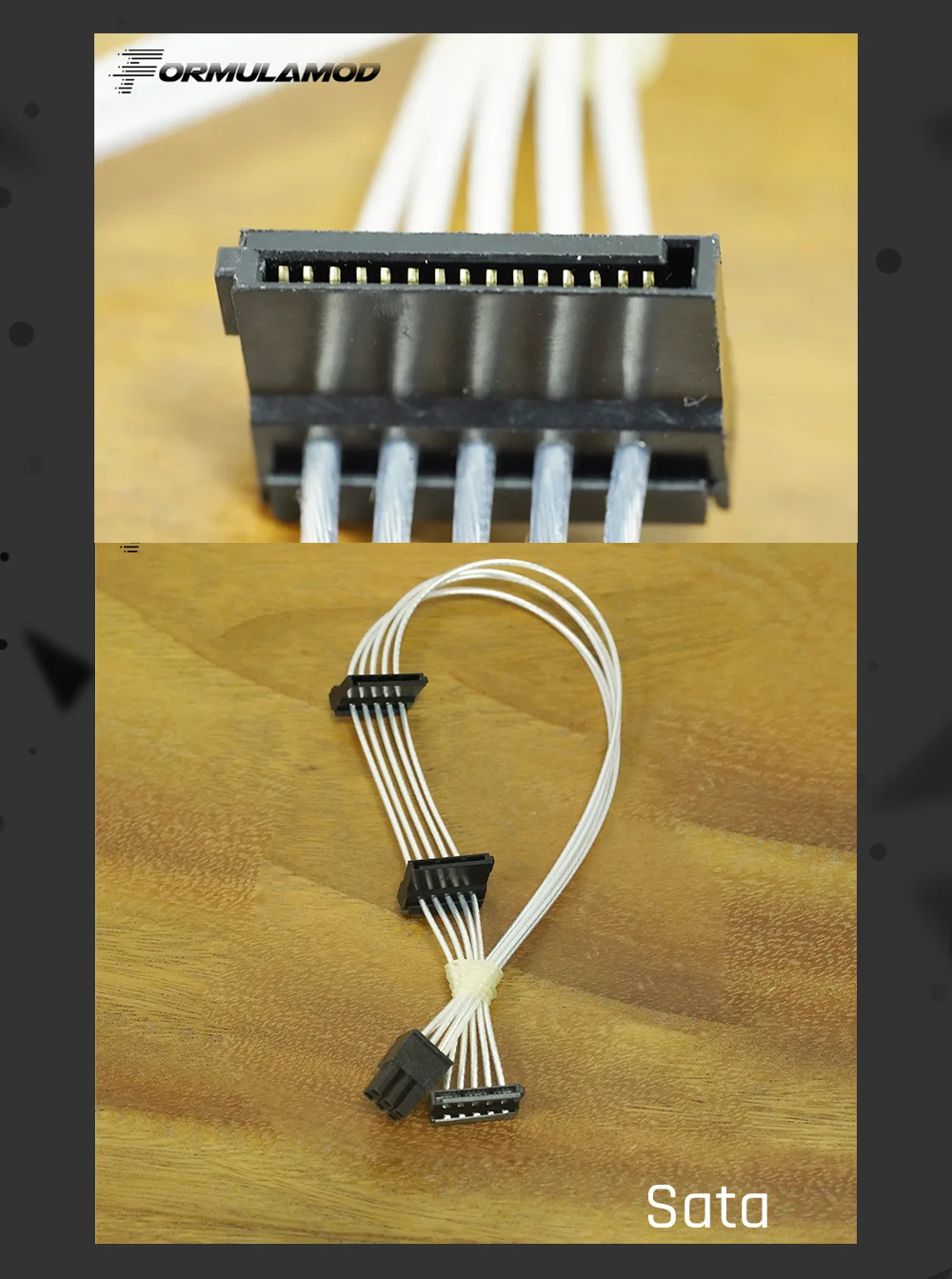 FormulaMod Fm-EVGA-SL, полностью модульные кабели PSU, посеребренный 18AWG, для EVGA G2 G3 G+ Серия Модульных PSU