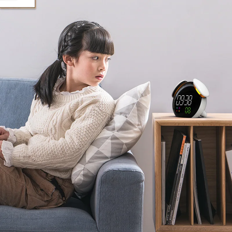 

Led Creative Luminous Alarm Clock Cartoon Multifunctional Electronic Alarm Clock Snooze Function Table Clock with LED Light New