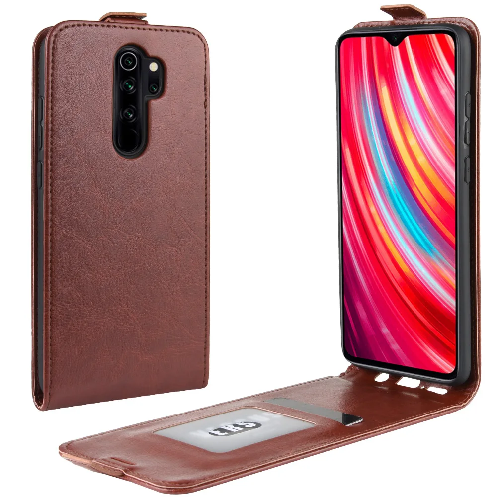 Кожаный чехол для Xiaomi Redmi Note 8 Pro элегантный Магнитный флип-чехол из искусственной