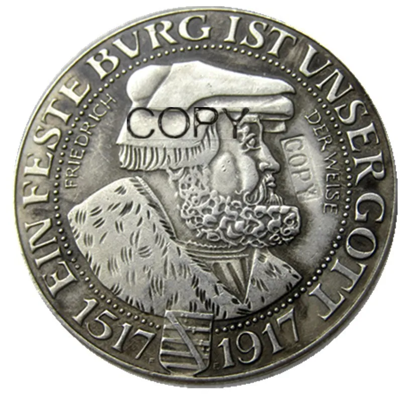 

1917 German 3 Mark Silver Plated Copy Coin