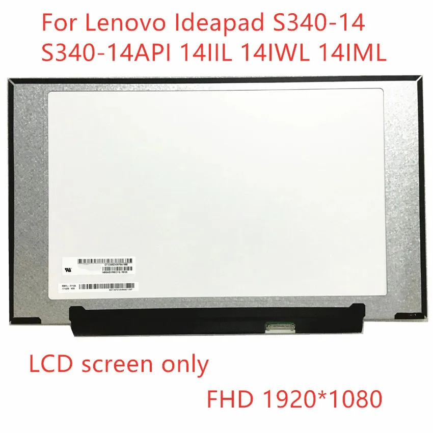 FHD IPS дисплей для Lenovo Ideapad S340-14 14IIL 14IWL 14IML ноутбук ЖК-экран 1920x1080 Светодиодная панель