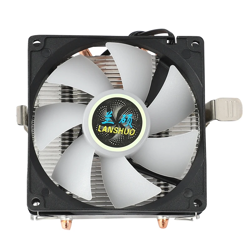 

Silent CPU Cooler LGA/2011/115X/775 3 Pin PC Cooling Radiator 2 Copper Tubes LED Cooling Fan Cooling Radiator