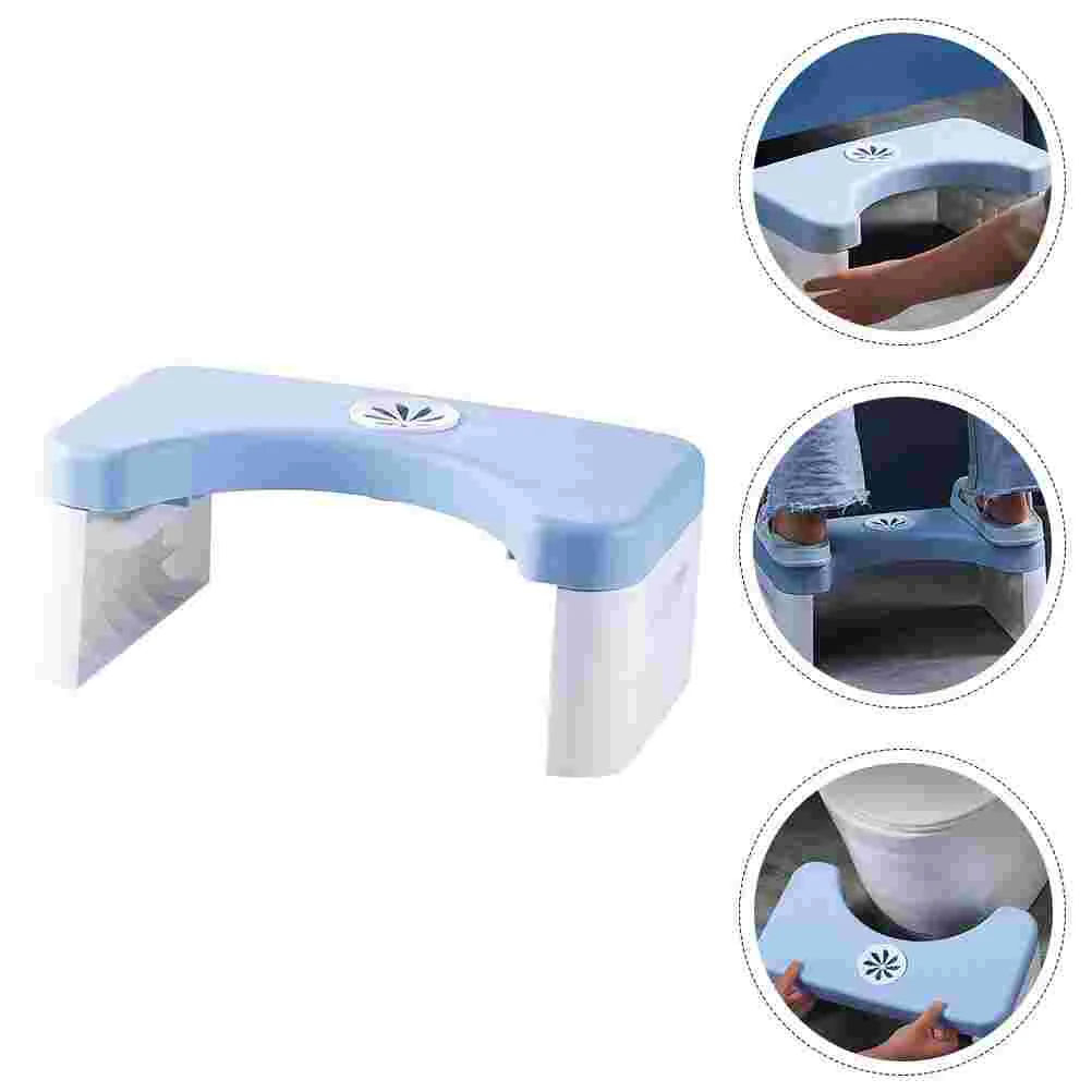 

1 шт. складной стул для ног для ванной комнаты, стул для туалета, Домашний Детский ступенчатый стул (Небесно-голубой)