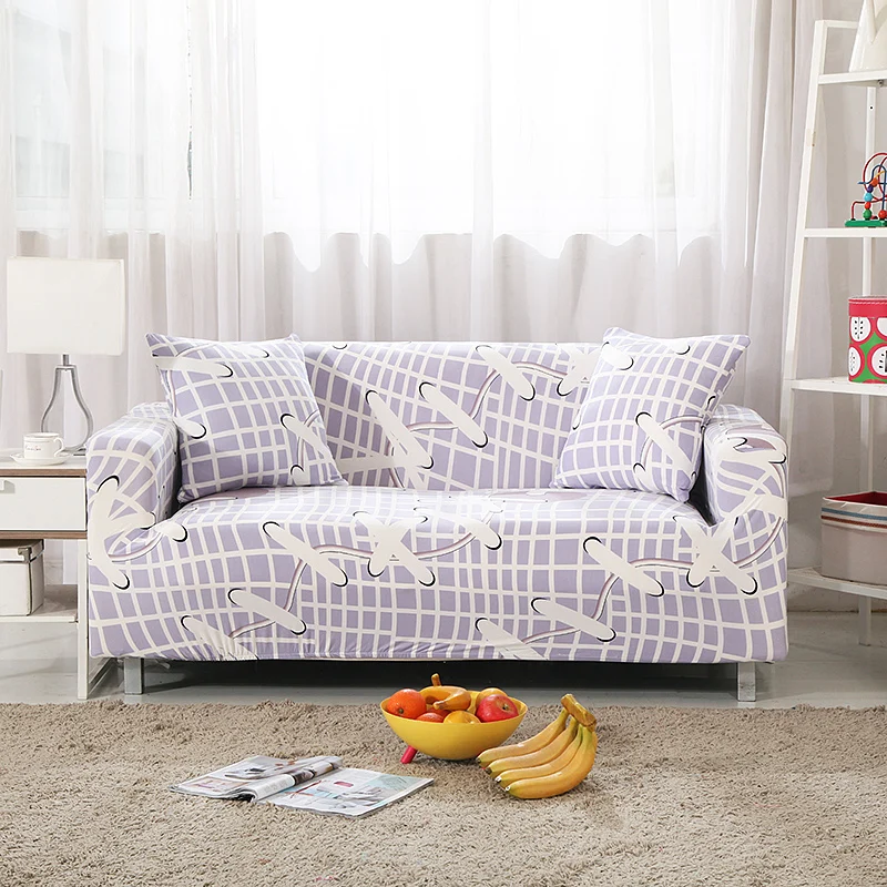 Letter Stripe Modern Elastic Sofa Slipcovers Stretch Covers for Living Room Sectional Corner Couch Housse De Canap | Дом и сад