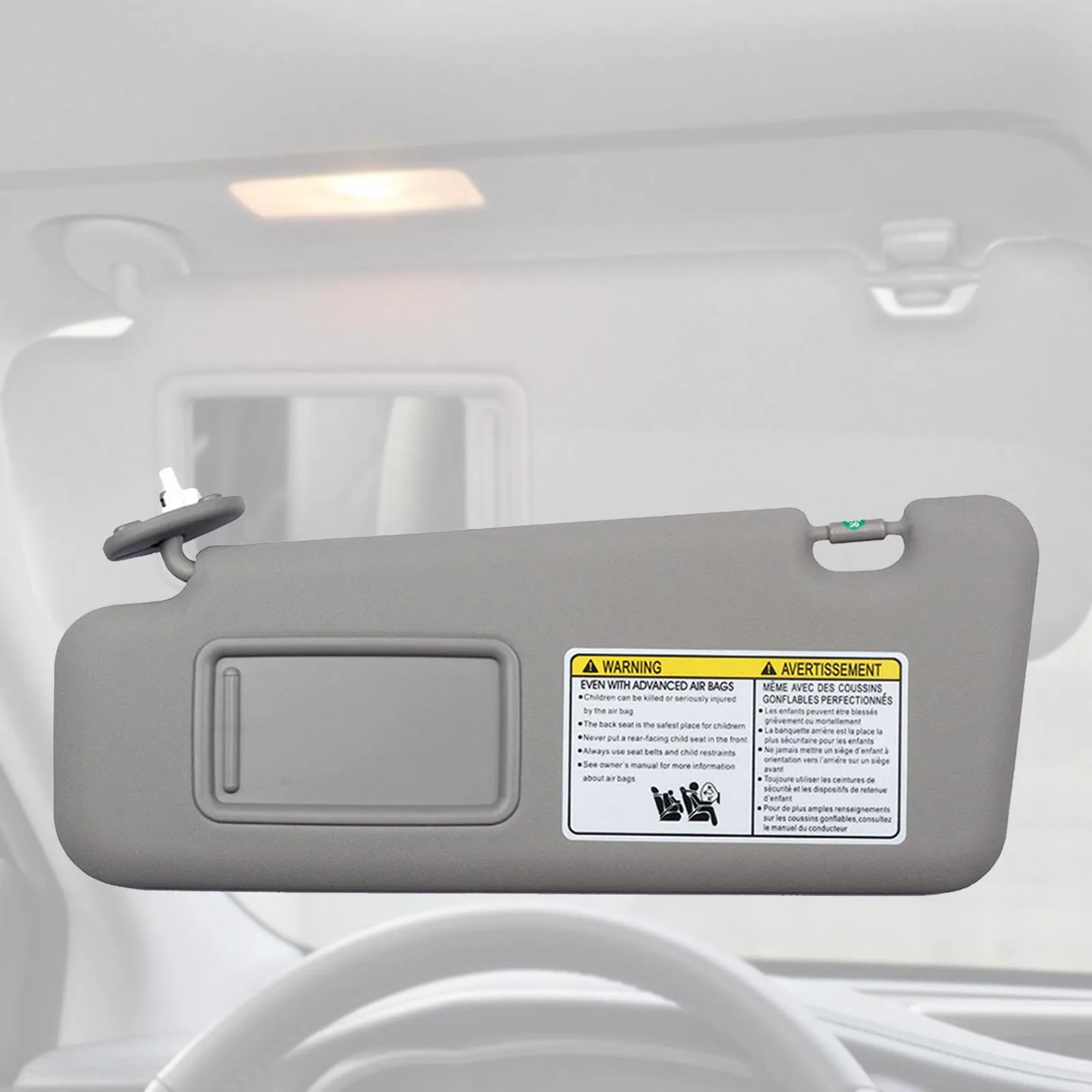 Car Sun Visor With Mirror Left Driver Side Without Sunroof For Toyota Highlander 2008 2009 2010 2011 2013 74320-48500-B0 | Автомобили и