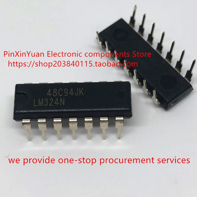 Новинка 10 шт./лот LM324N 324N DIP-14 quad Операционный усилитель в наличии | Электронные