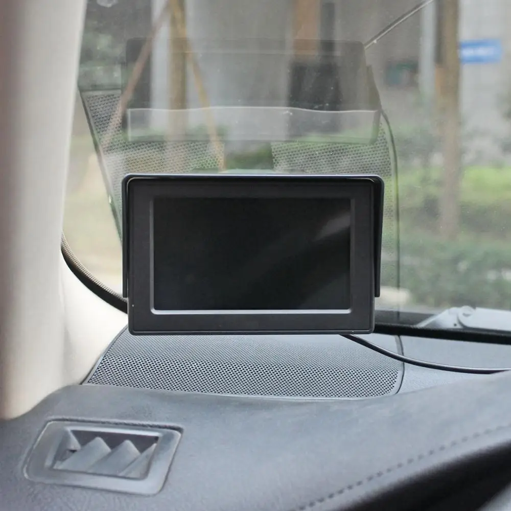 DIYKIT 4 3 дюймовый цветной TFT LCD монитор заднего вида парковочный с 2CH видео