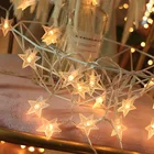 6 м гирлянда со звездами, светодиодные гирлянды, рождественские украшения для свадебной вечеринки, украшения для дома, Navidad 2020, новогодний Рождественский Декор