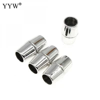 1pcs stainless steel magnetic clasps 20x11mm column for diy leather bracelets rope charms connector buckles jewelry making clasp