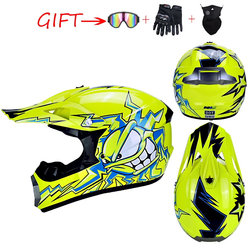 Новинка, шлем для мотокросса, ATV, moto cicleta, Casque, moto Casco, внедорожный, грязный, велосипедный шлем, мужской, мотоциклетный шлем, подходит для детей, в горошек - Цвет: 8