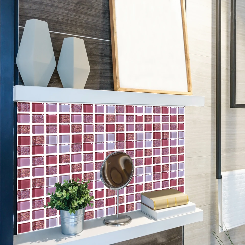 ПВХ мозаика Ванная комната Кухня 3D стикер для настенной плитки наклейки