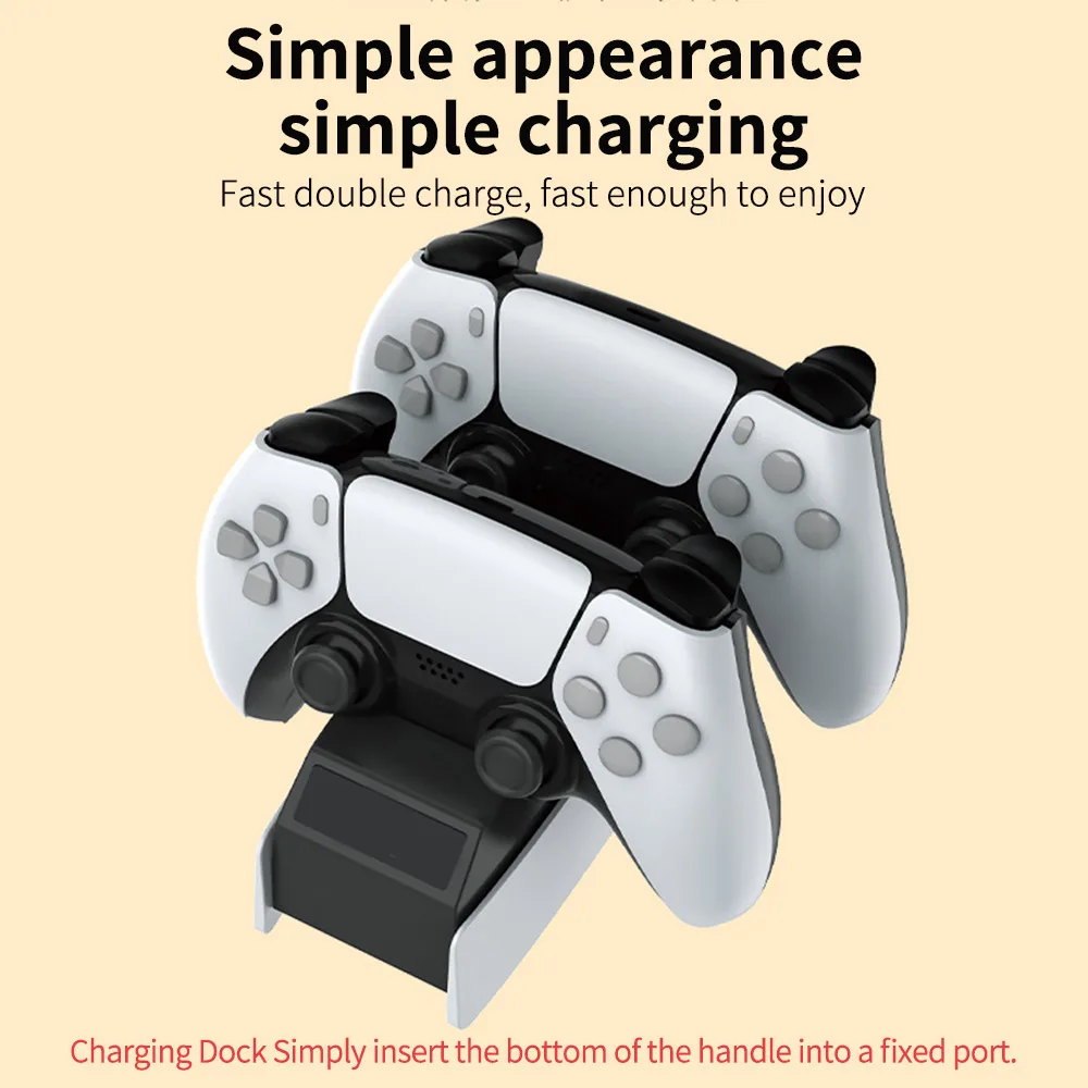 Двойное быстрое зарядное устройство для PS5 беспроводной контроллер USB Type C
