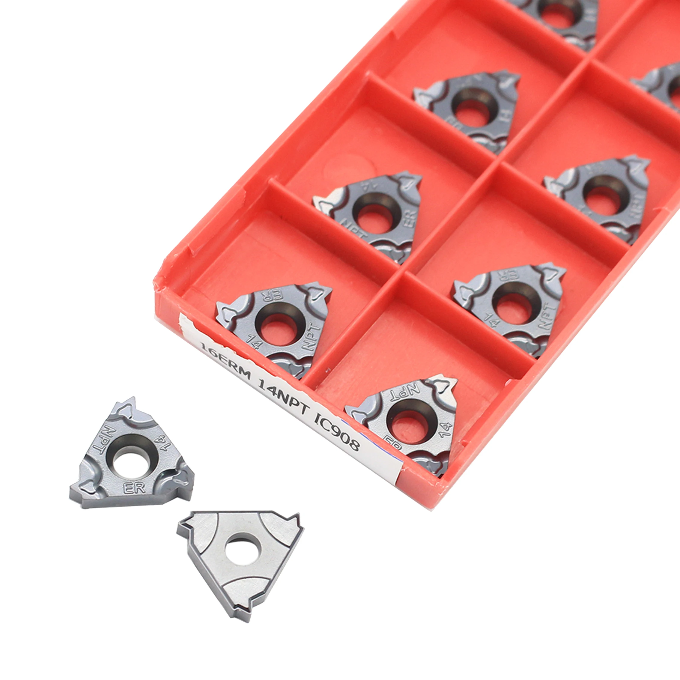 10 шт. 16ERM 18NPT 14NPT 27NPT IC908 резьбовые токарные инструменты карбидная вставка высокого
