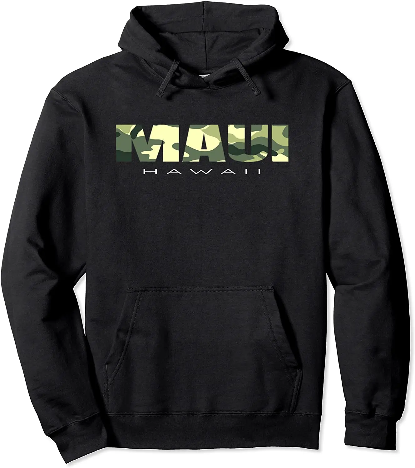 

MAUI Aloha Hawaii Tribe Camo Camouflage Beach graphic Pullover Hoodie