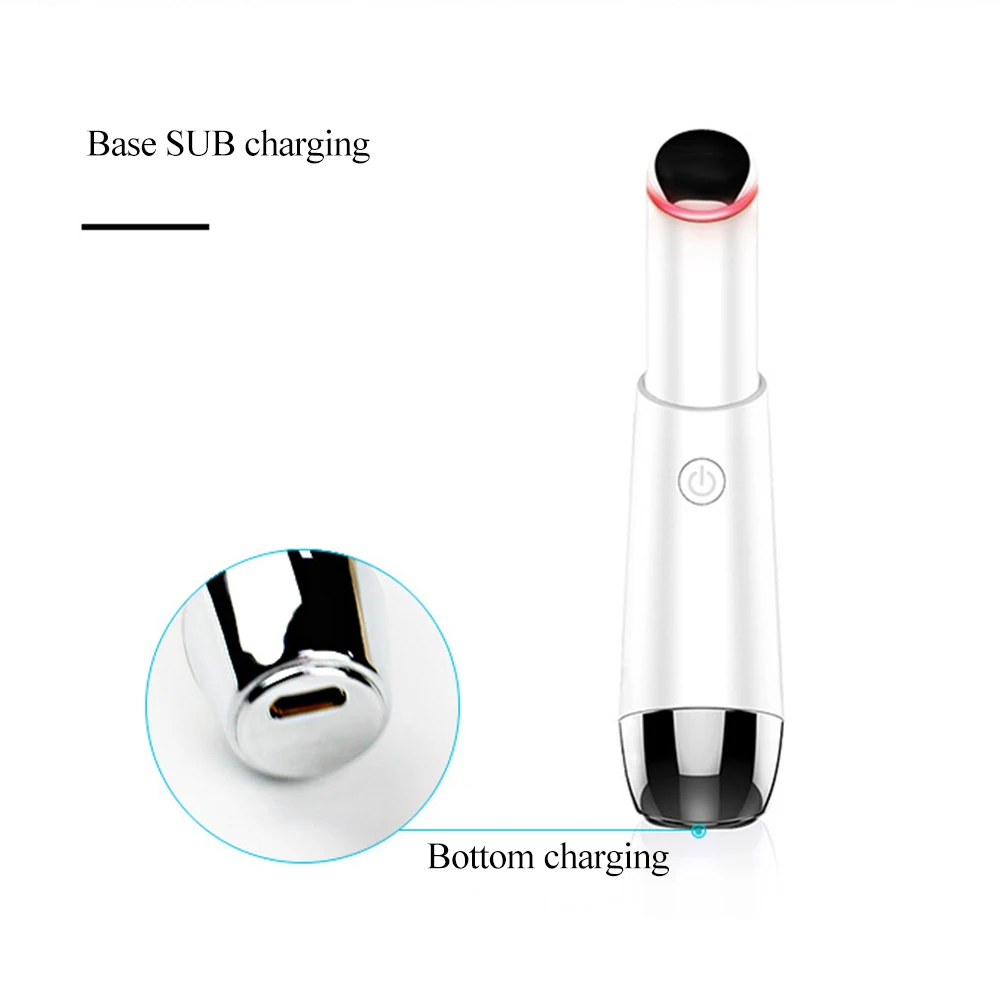 Электрическое мини-устройство для массажа глаз ручка лица вибрация тонкое лицо