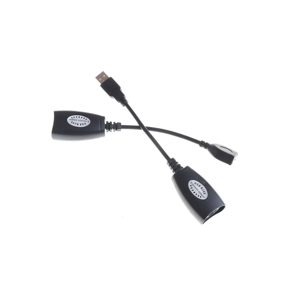1 компл. Удлинитель USB 2 0 к CAT5E CAT6E RJ45 LAN модем удлинитель адаптер Кабельный кабель