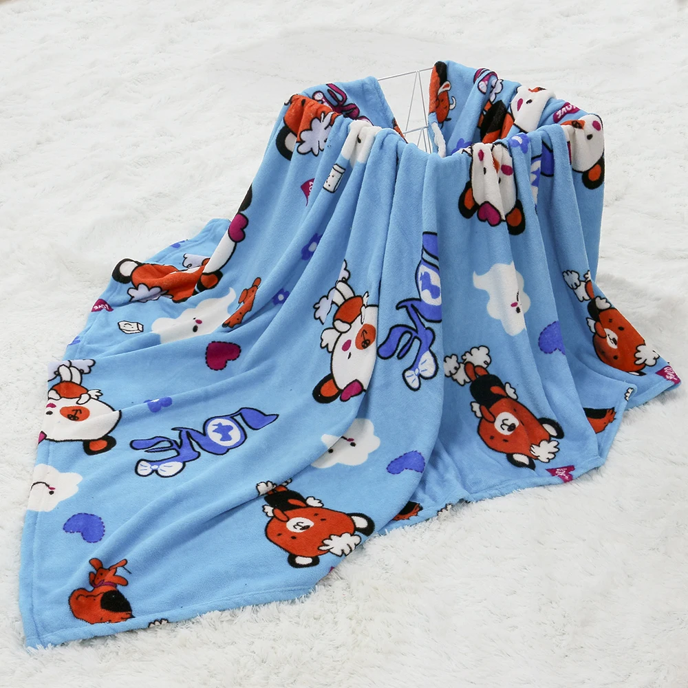 100% коралловый бархат для дивана воздушное путешествие цветное мягкое одеяло