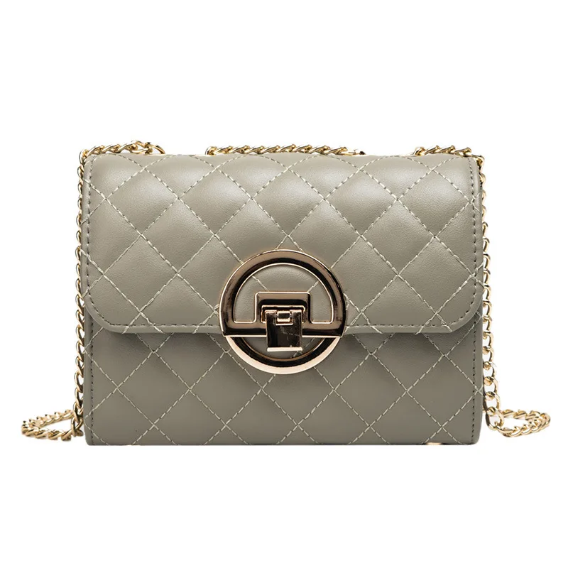 

Women Fashion Bags PU Leather Big Capacity Shoulder Handbag Women Solid Lattice Flap Crossbody Messenger Bags Versatile Body Bag