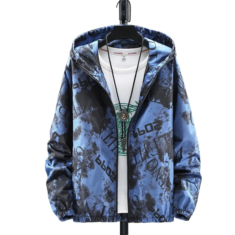 Мужская повседневная куртка с капюшоном Корейская бейсбольная карго воротником