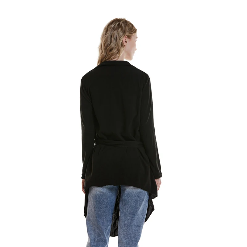 2018 весеннее пальто ветровка женский s Тренч Женский Плюс Размер неровный подол и