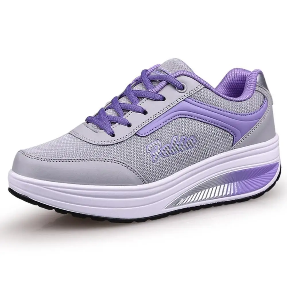 Женские кроссовки модная дышащая сетчатая повседневная обувь на платформе