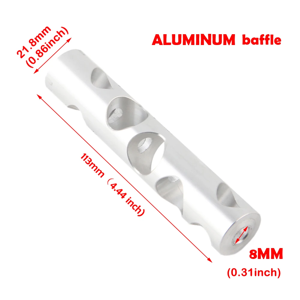 

Aluminum stainless steel baffles cups single core For NaPa 1/2x28 5/8-24 Car fuel filter solvent traps adapter