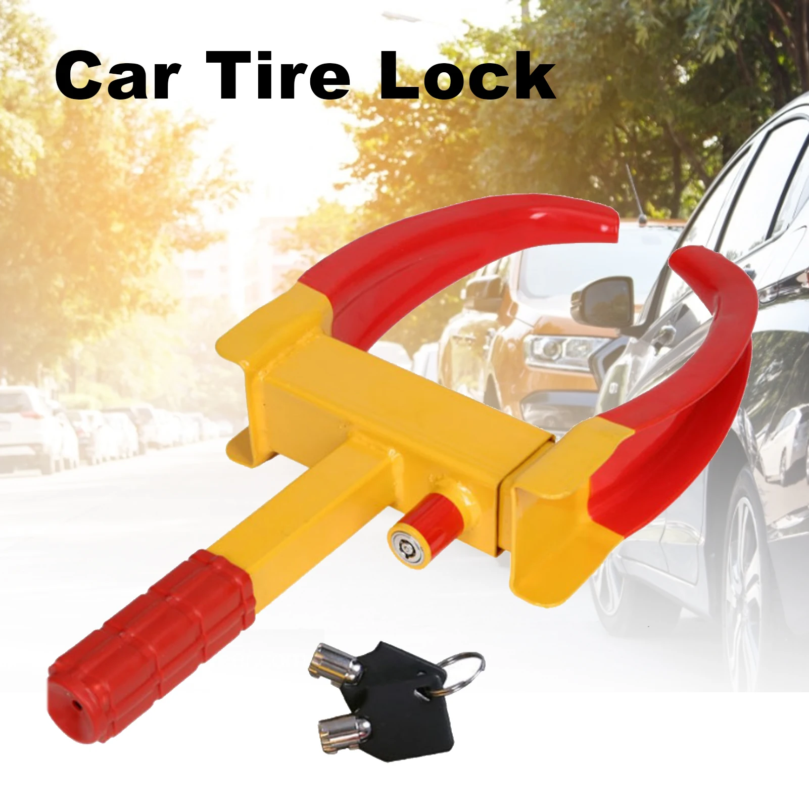 Сверхмощный Регулируемый замок на колесо автомобиля зажим для шин прицеп