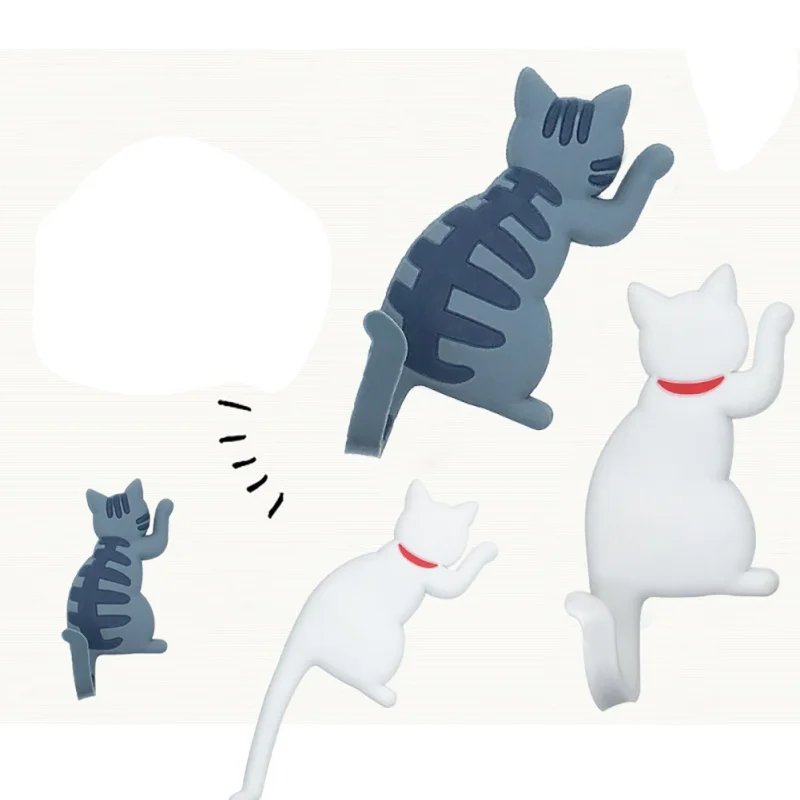 1 шт. силиконовые Мультяшные животные милый кот магниты на холодильник наклейка