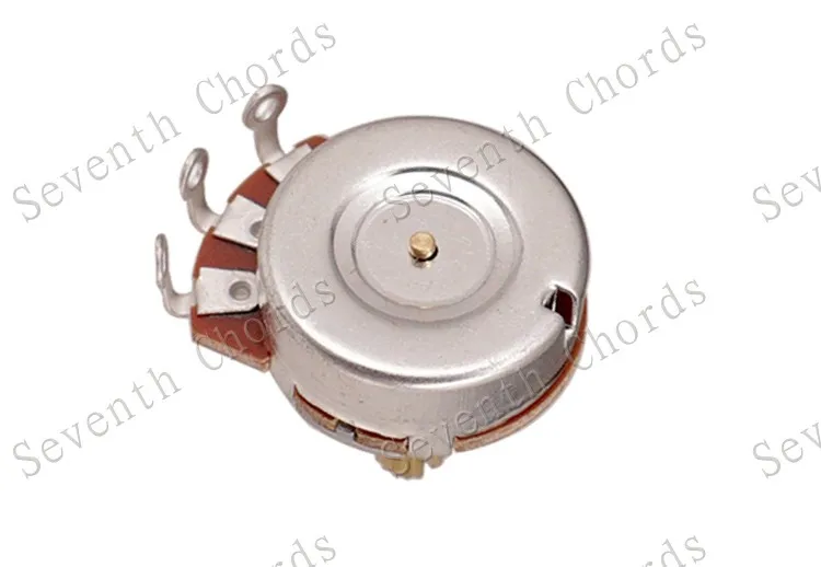 10 pcs a500k b500k a250k b250k gold volle größe lange split messing welle elektrische gitarre bass volume tone control töpfe potentiome