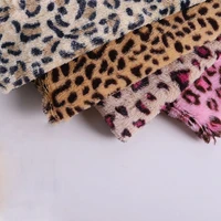 polyester pv velvet printed leopard print tiger pattern plush printed leopard dot home textile toy childrens clothing fabric