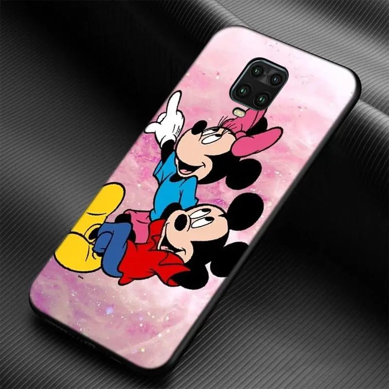 Silicone Cover Cute Mickey Mouse For Xiaomi Redmi Note 10S 10 9 9S 9T 8T 8 7 6 5 Pro Max 5A 4X 4 5G Soft Silicone Phone Case