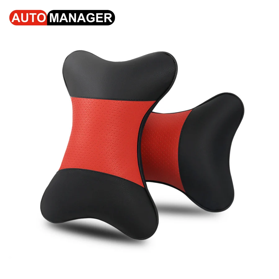 Подголовник из искусственной кожи для большинства автомобилей подушка