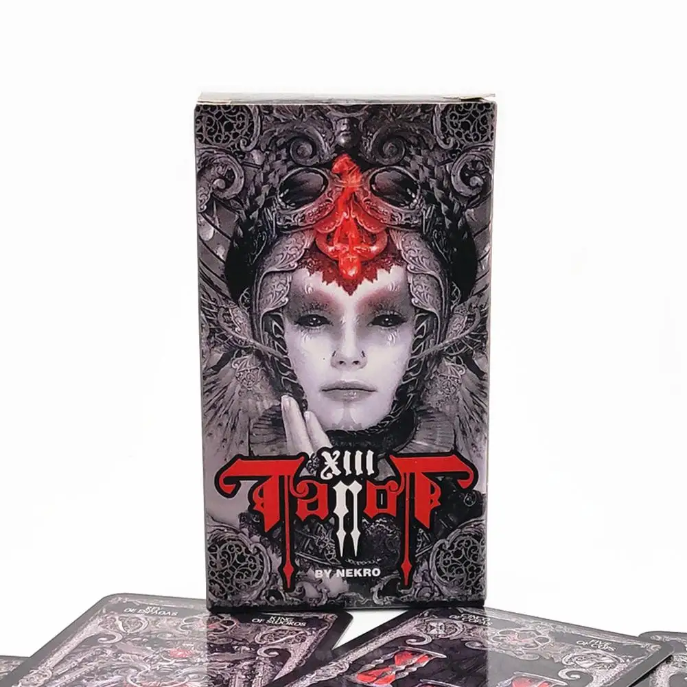 

78 Cards Dark Tarot English Mysterious Divination Women Card Game For Personal Use Playing Cards Game For Women Friends
