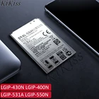 Аккумулятор LGIP-430N LGIP-400N LGIP-531A для LG Cookie Fresh GS290 GM360 GW300 LX290 LX370 MT375 T375 A100 LGIP 430N 531A, LGIP-550N