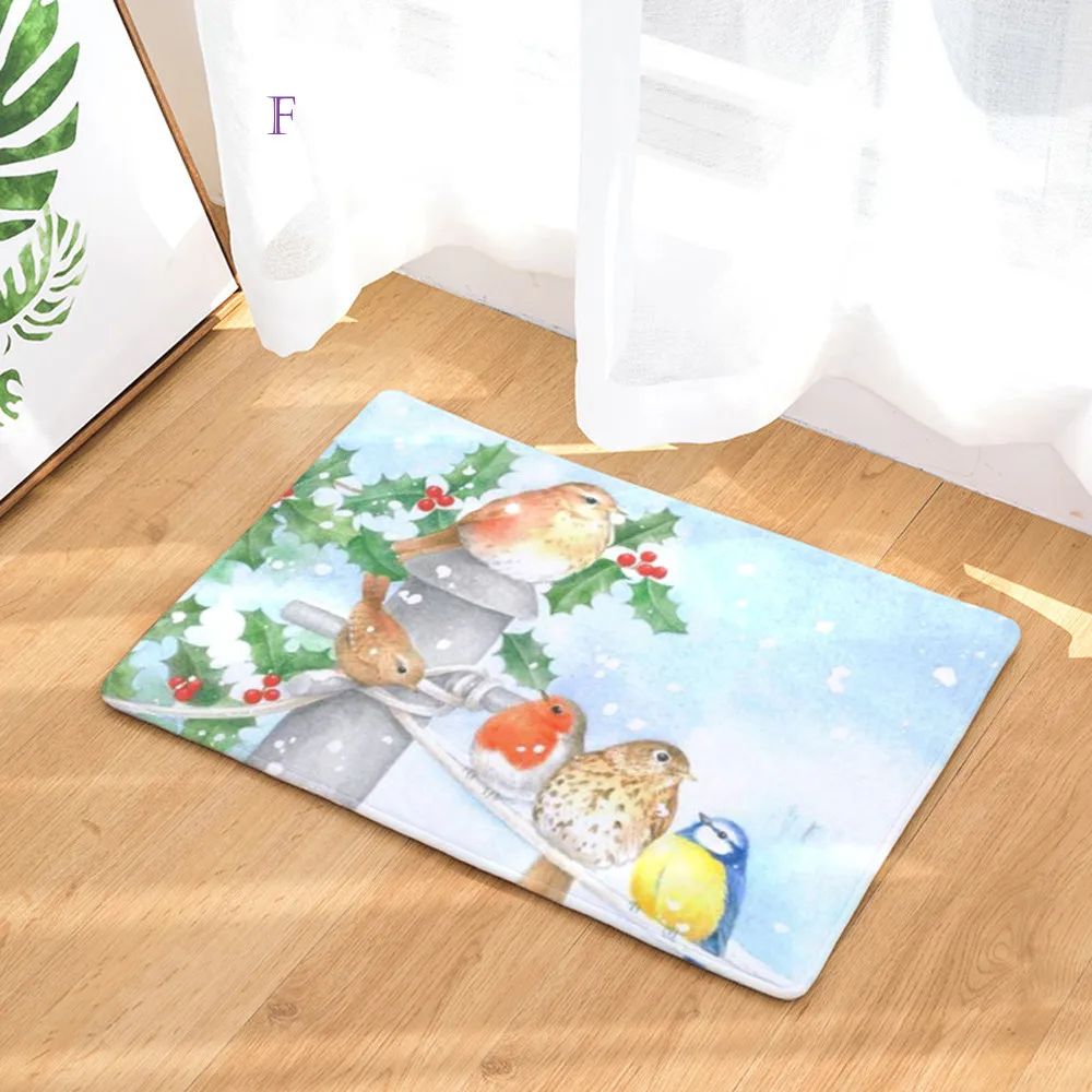 На Рождество для дома нескользящий дверной коврики коврик гостиной кухонь