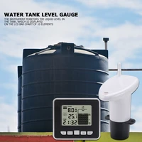 water depth level meter with temperature display time alarm transmitter ultrasonic wireless water tank liquid measuring tools