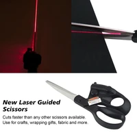 professional sewing laser guided scissors for crafts wrap cuts diy infrared positioning laser scissors home needlework supplies