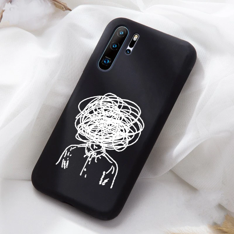 Мягкий Черный силиконовый чехол для huawei P20 Lite P20 Pro Honor 10 P30 Lite, чехол для телефона, Funy чехол - Цвет: 10