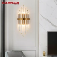 nordic wall lamps modern sconce wall indoor fixture stairway led crystal living room lamp bedroom industrial retro gold lampara