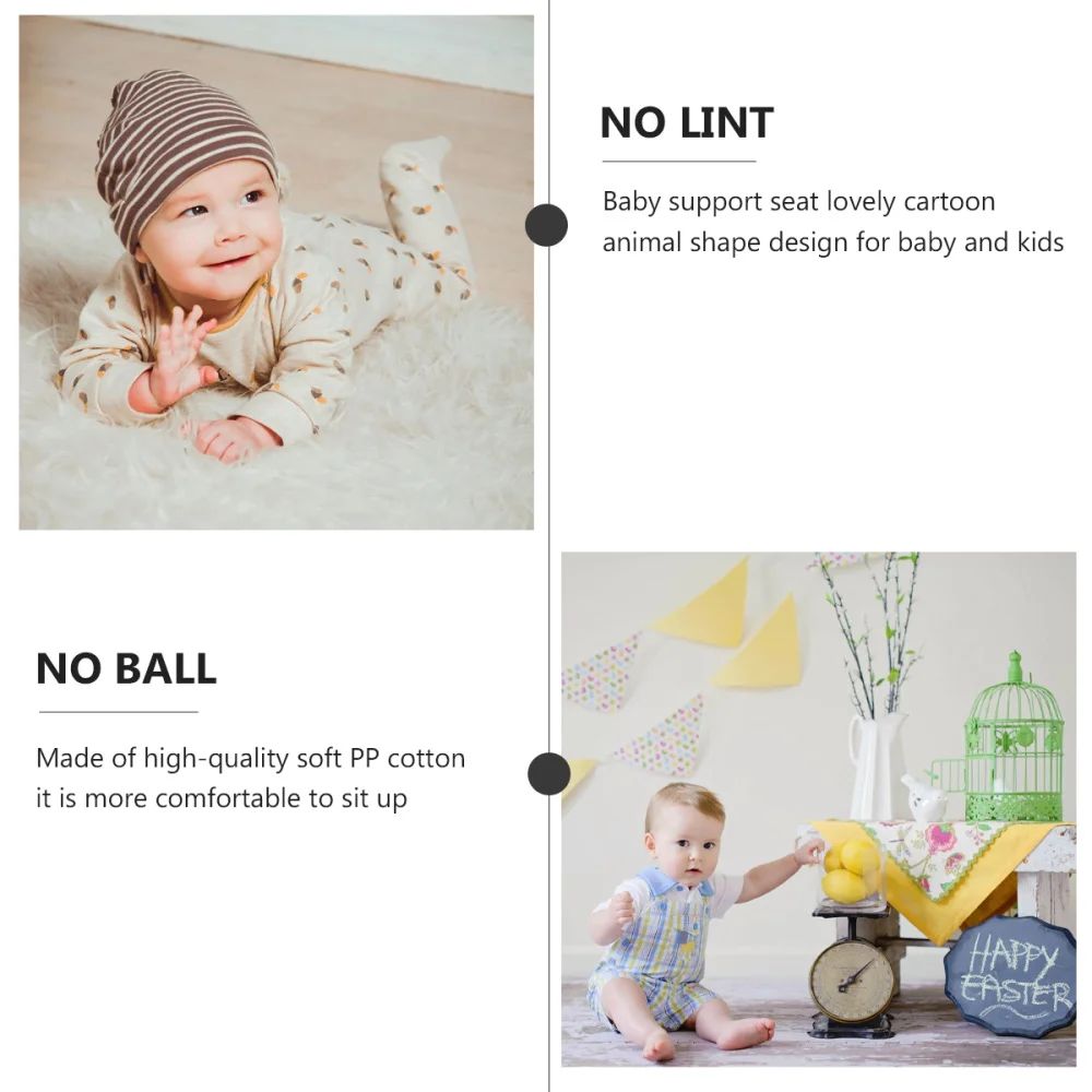 

1Pc Baby Seat Cushion Multifunctional Lovely Beautiful Baby Toy Support Seat Plush Sofa Cartoon Sofa Plush Chair for Kids
